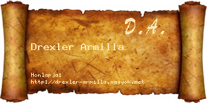 Drexler Armilla névjegykártya